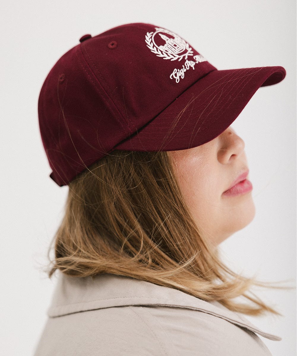 Gigi Crest Ball Cap - GIGI PIP #color_burgundy