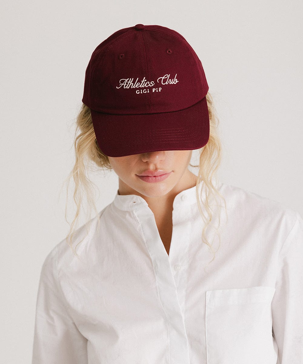 Athletics Club Ball Cap - GIGI PIP #color_burgundy
