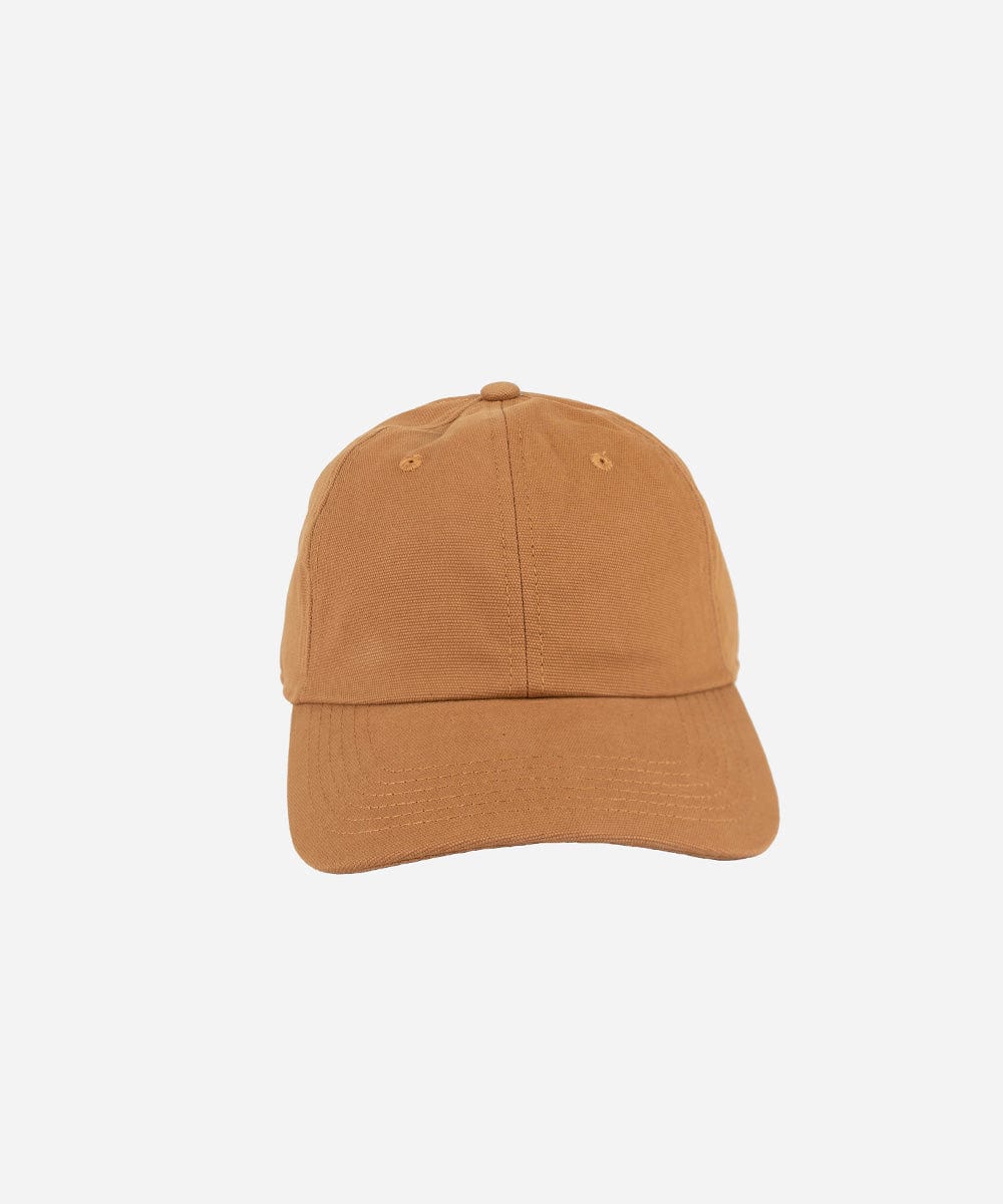 A camel colored ball cap on a plain background #color_camel