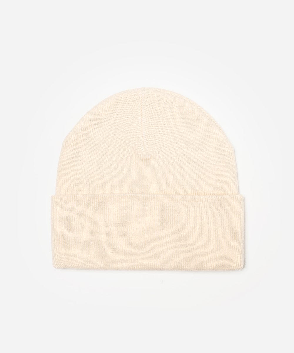 Beige beanie on a light gray background #color_cream