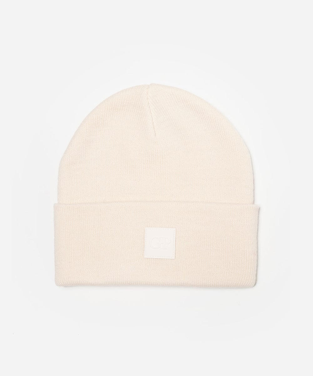 Off white beanie on a white background #color_off white