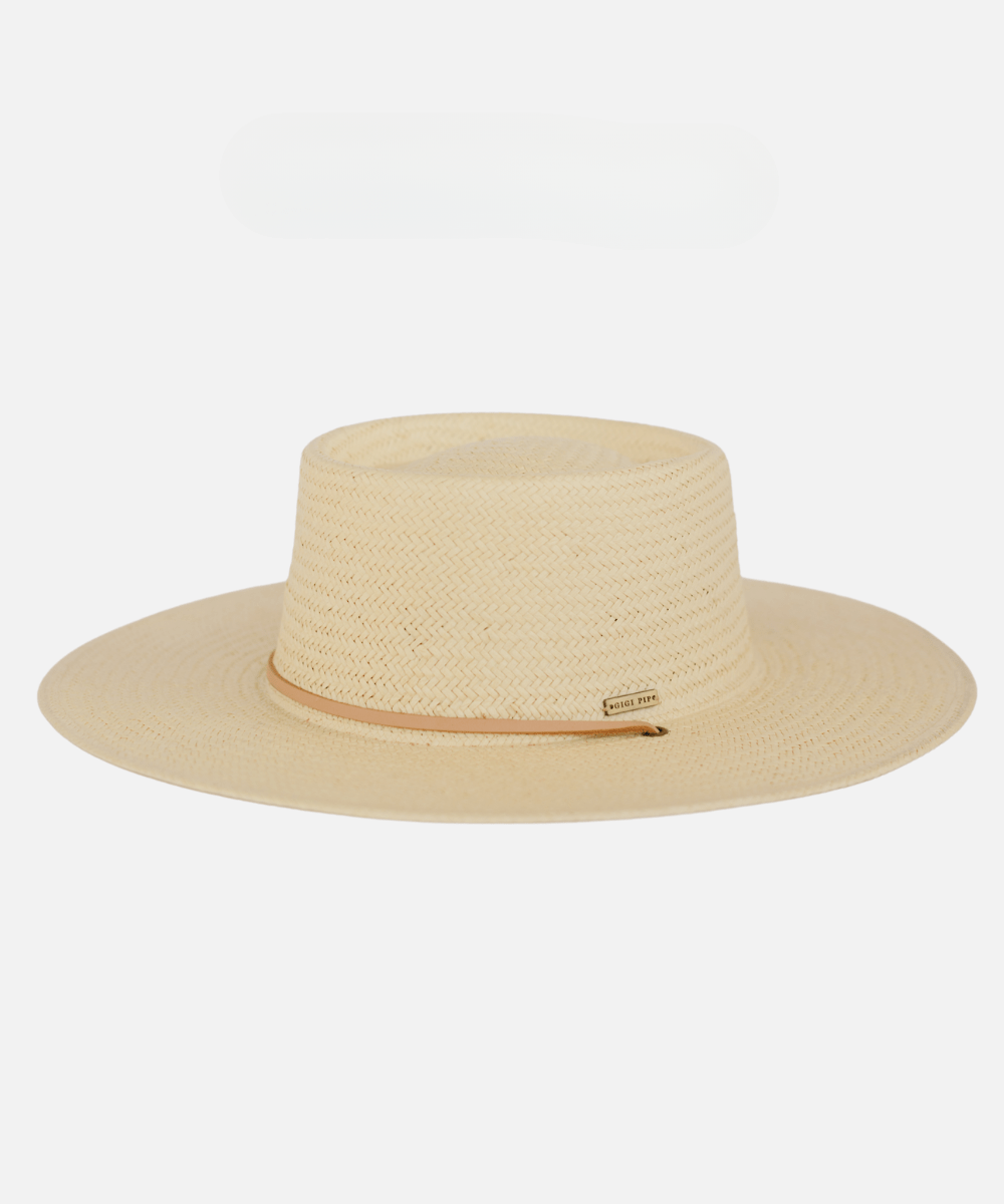 Aiden Straw Pork Pie - Cream BLEMISHED - GIGI PIP