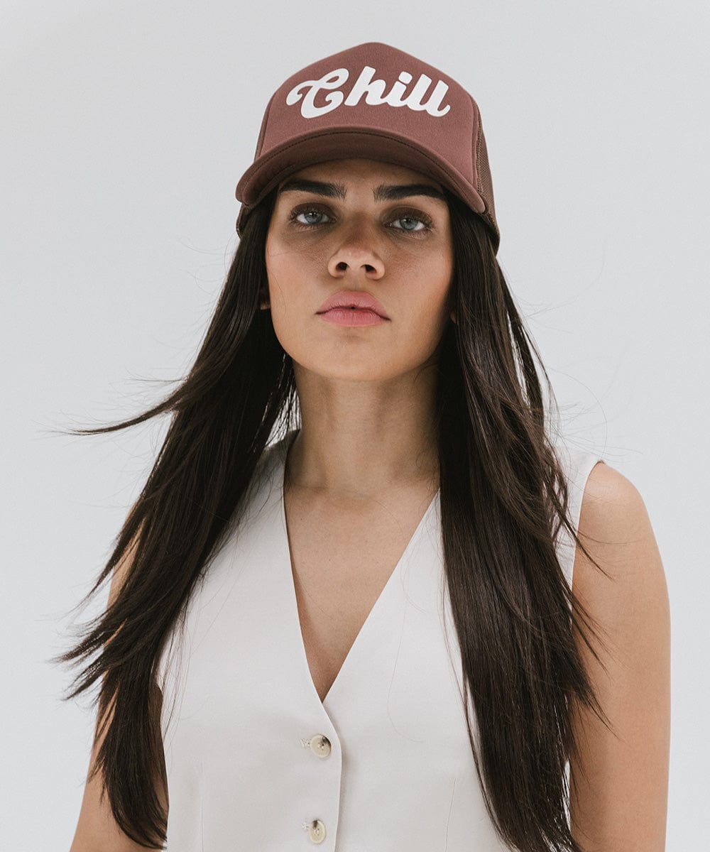 Chill Foam Trucker Hat - GIGI PIP #color_chocolate brown