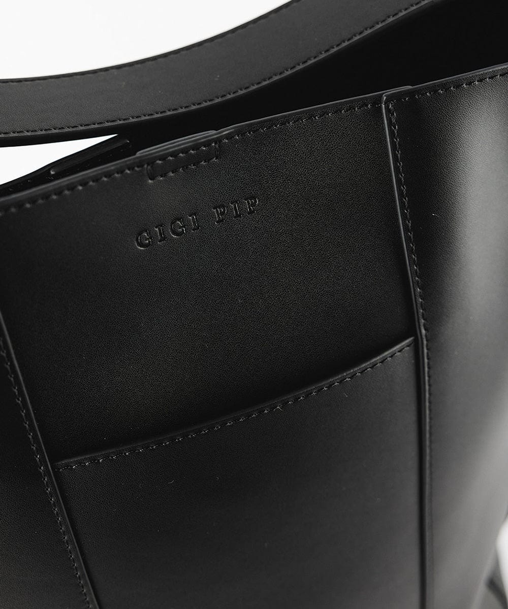 Dia Everyday Leather Tote Bag - GIGI PIP #color_black