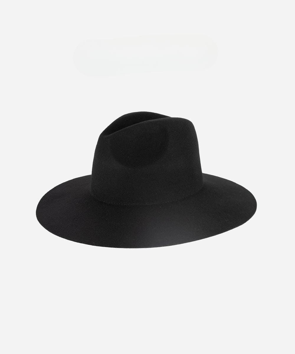 Scottie Wide Brim Fedora - Black BLEMISHED - GIGI PIP