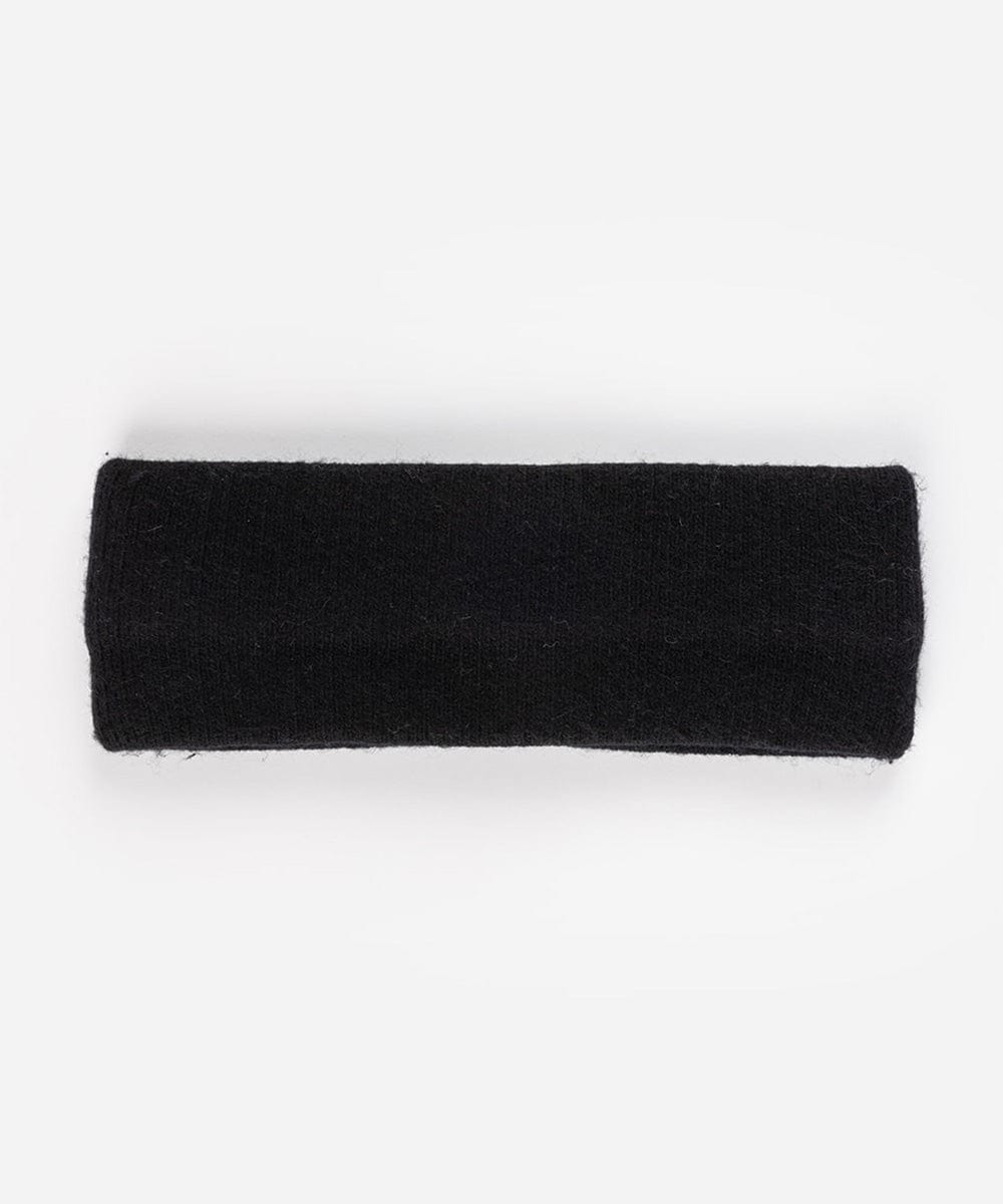 A black headband on a plain background #color_black