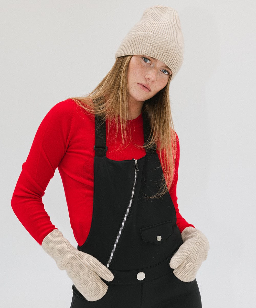 Nina Knit Beanie + Mitten Set - GIGI PIP #color_taupe