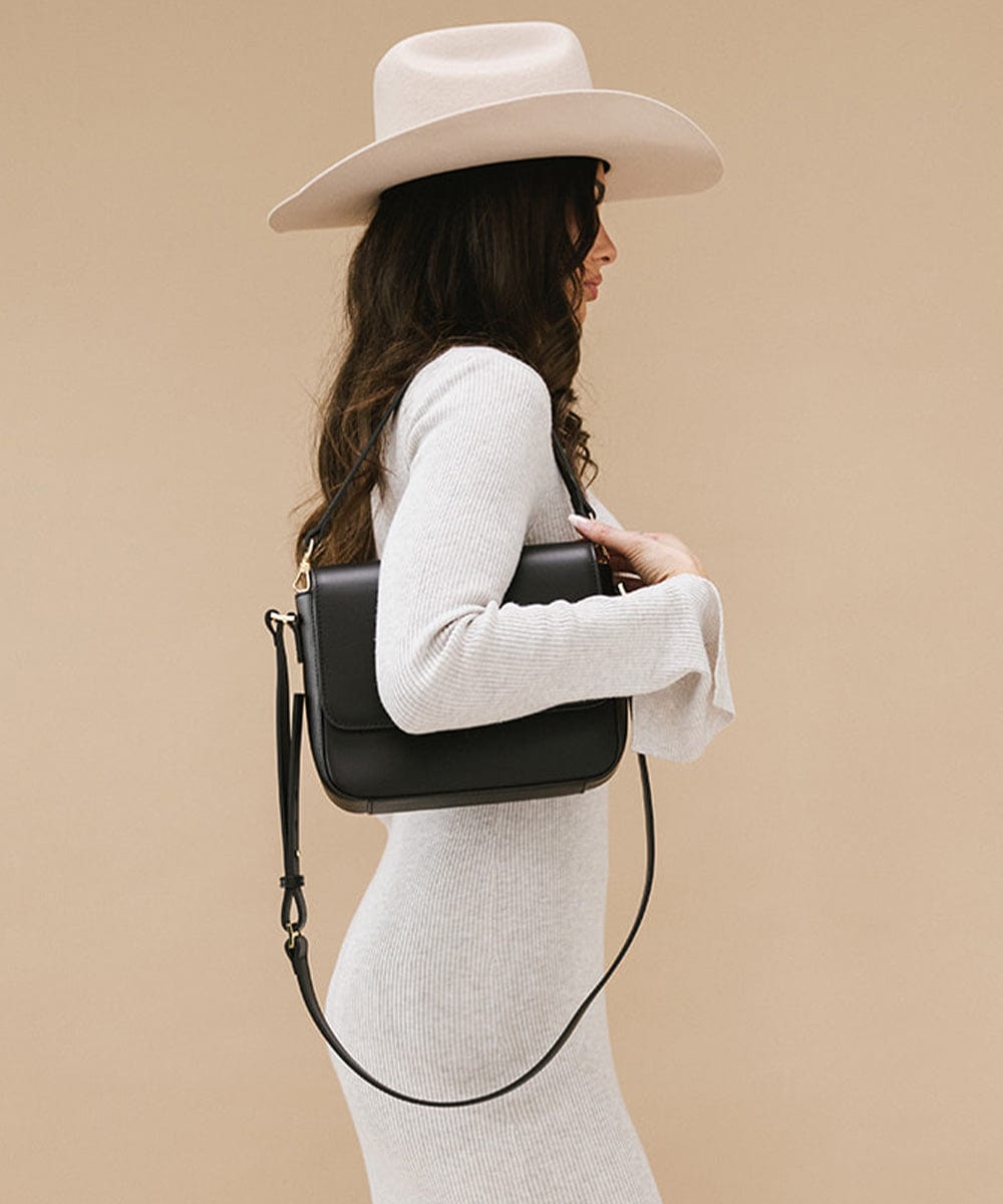 Rhys Crossbody Genuine Leather Bag - GIGI PIP #color_black