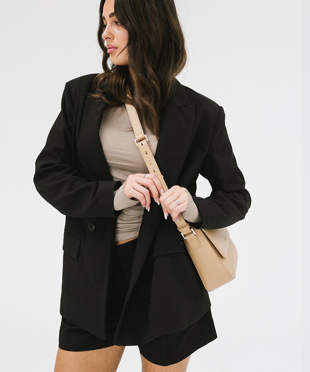 Rhys Crossbody Genuine Leather Bag - GIGI PIP #color_tan