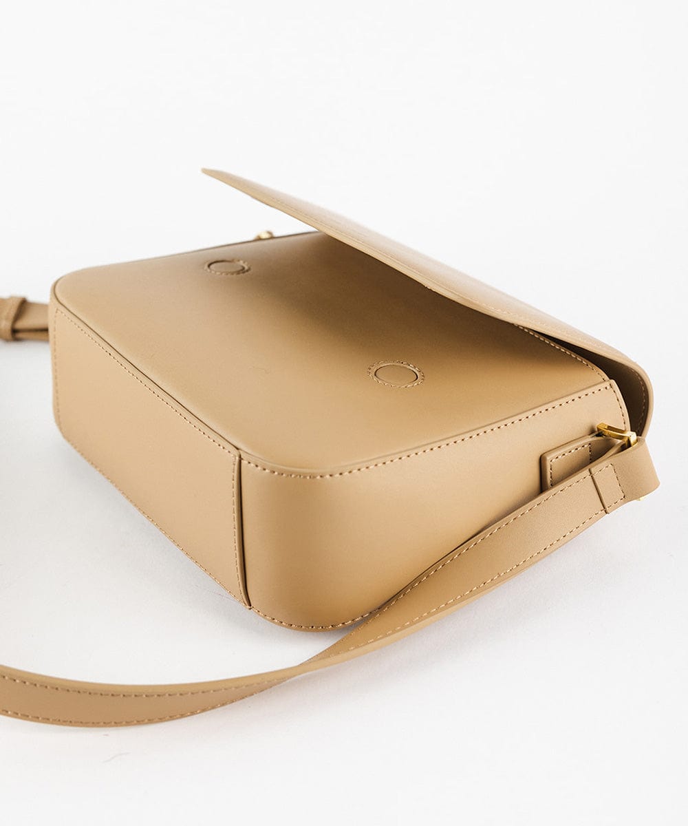 Rhys Crossbody Genuine Leather Bag - GIGI PIP #color_tan