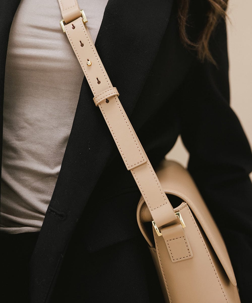 Rhys Crossbody Genuine Leather Bag - GIGI PIP #color_tan