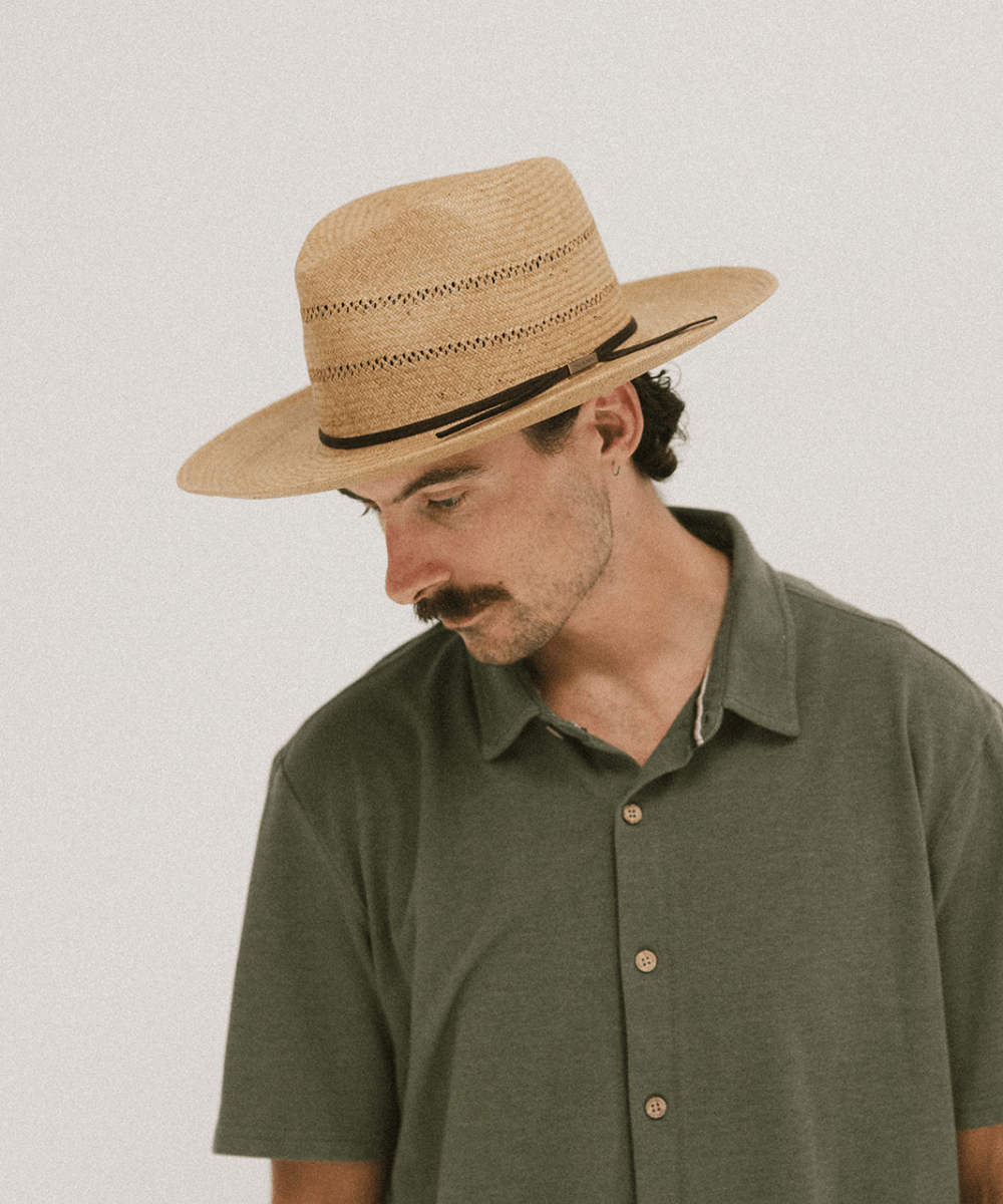 ASHEVILLE WIDE BRIM STRAW HAT