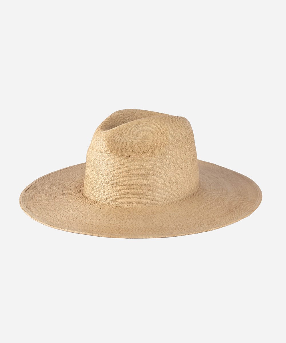 A beige straw hat on a white background #color_toasted