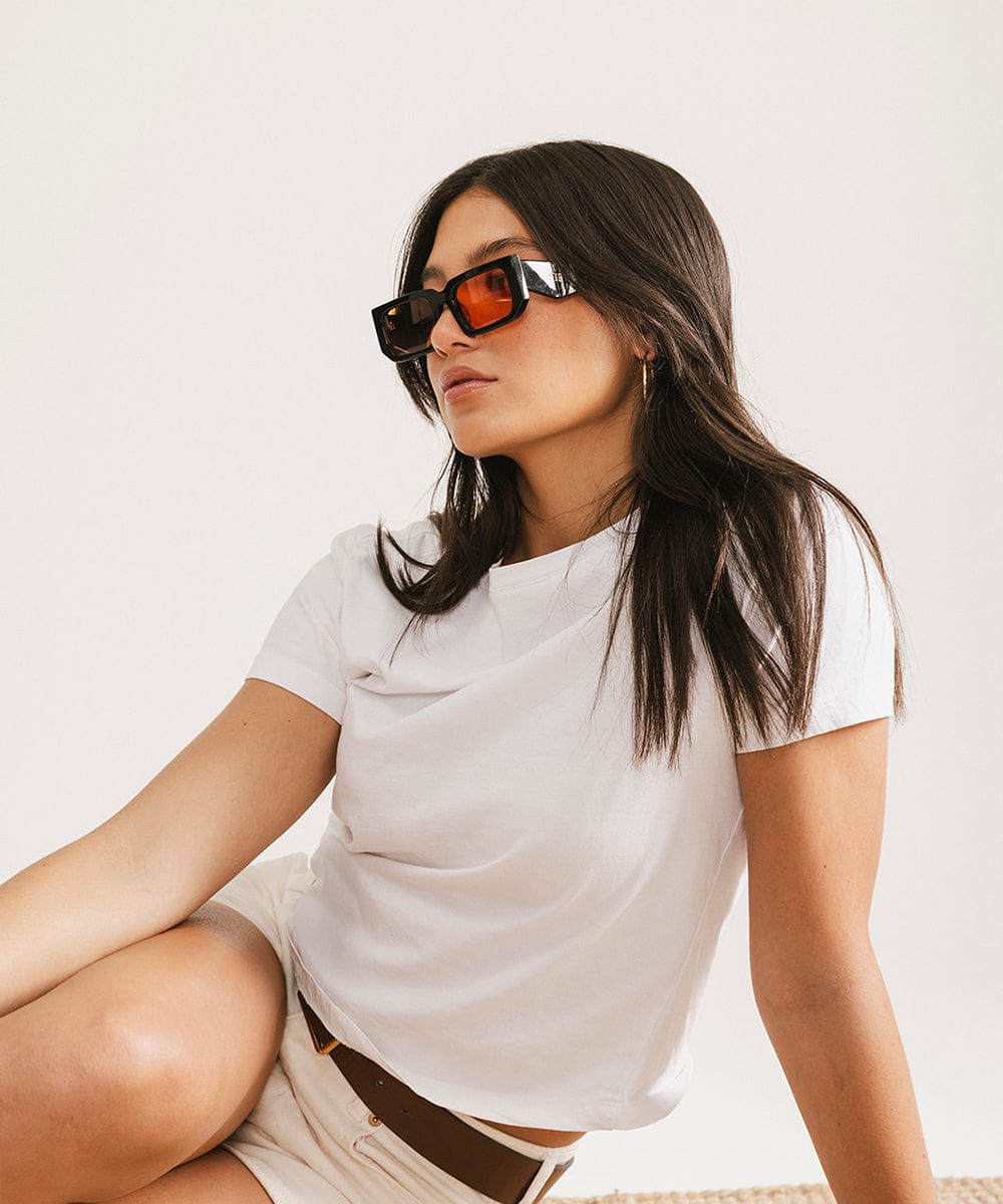 Nova Rectangle Sunglasses - GIGI PIP #color_black