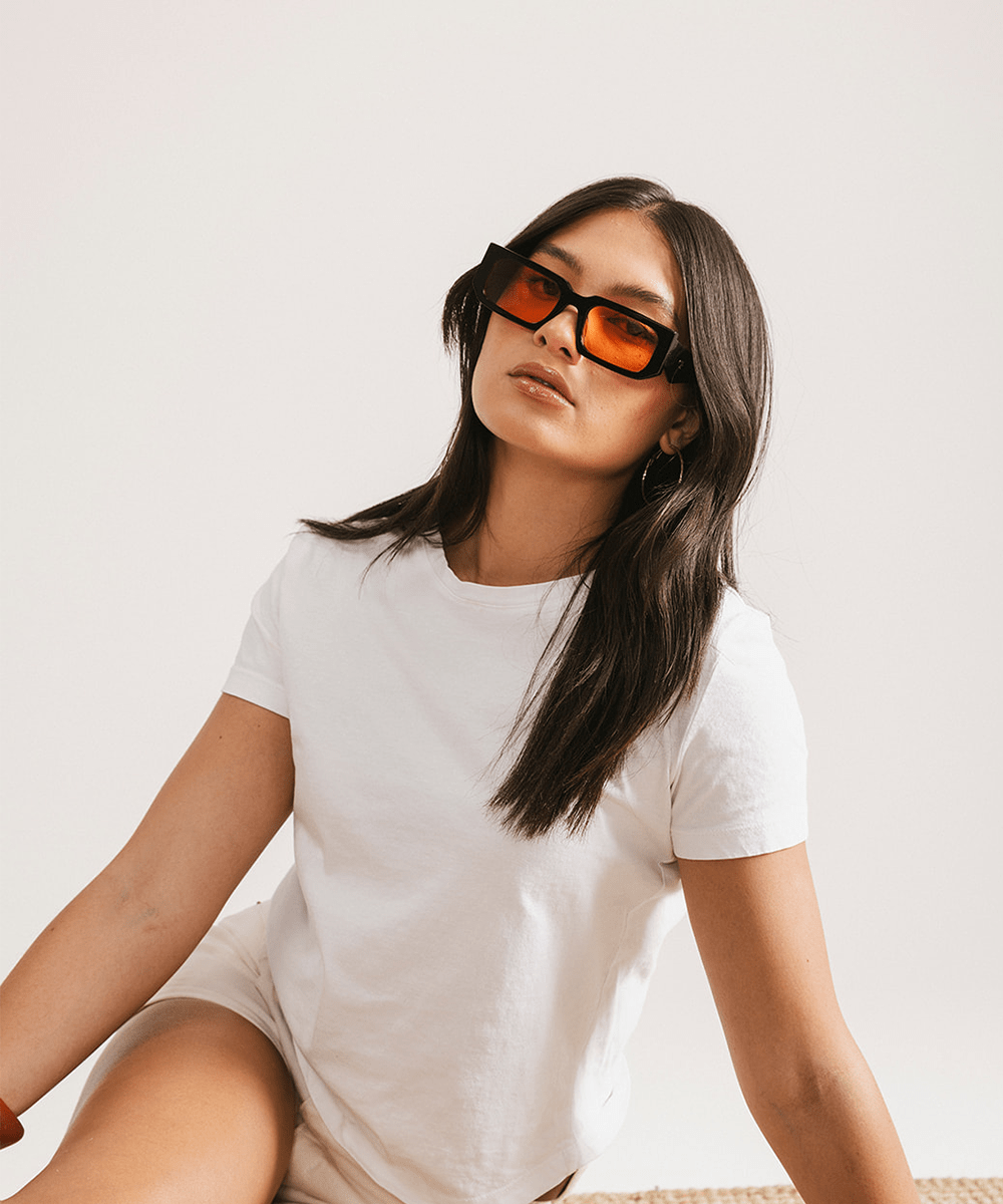Nova Rectangle Sunglasses - GIGI PIP #color_black