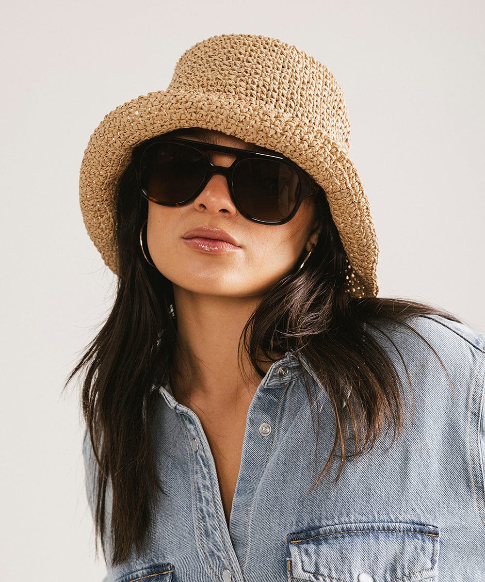 Goldie Aviator Sunglasses - GIGI PIP #color_tortoise
