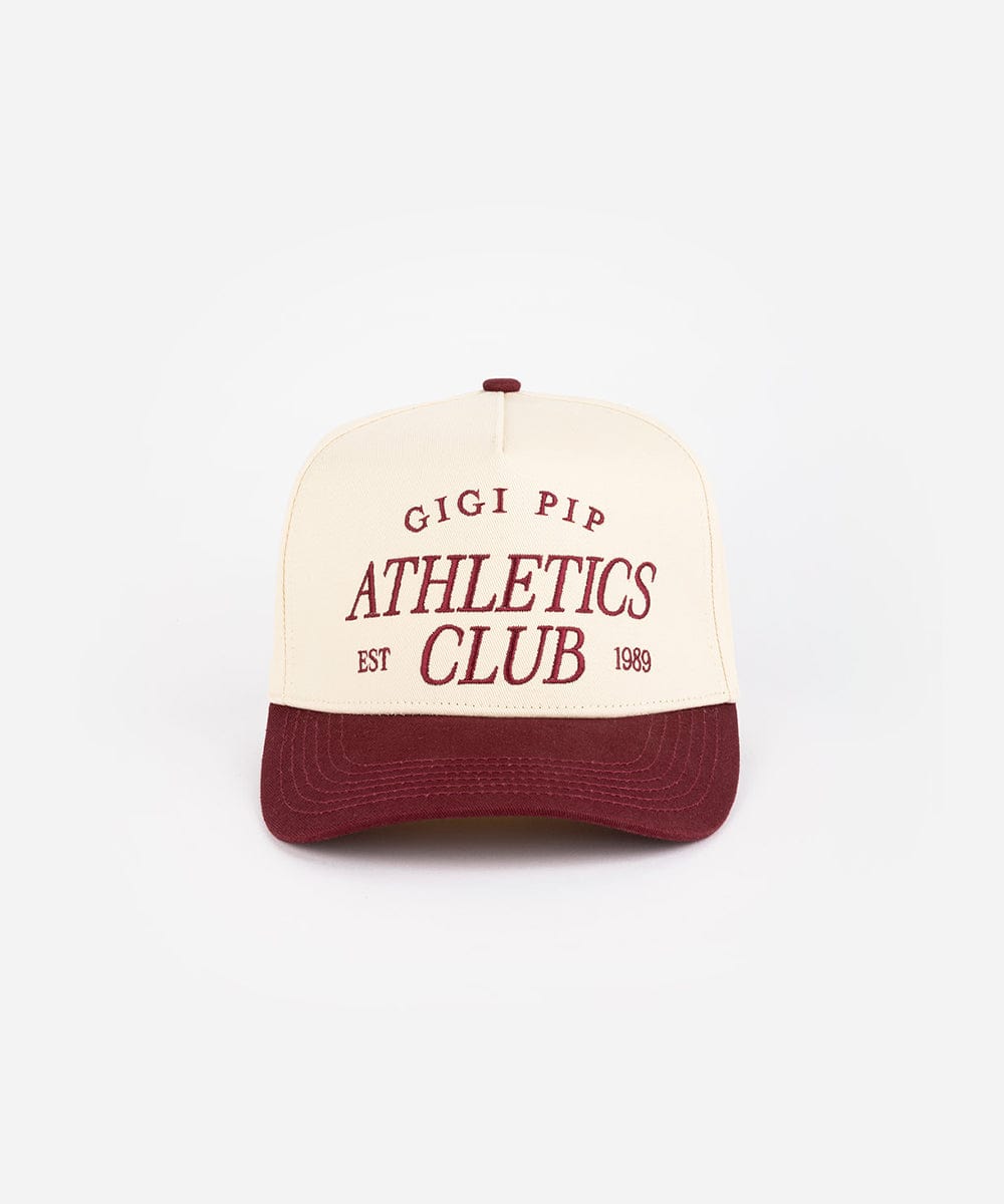 Athletics Club Vintage Trucker - GIGI PIP #color_burgundy