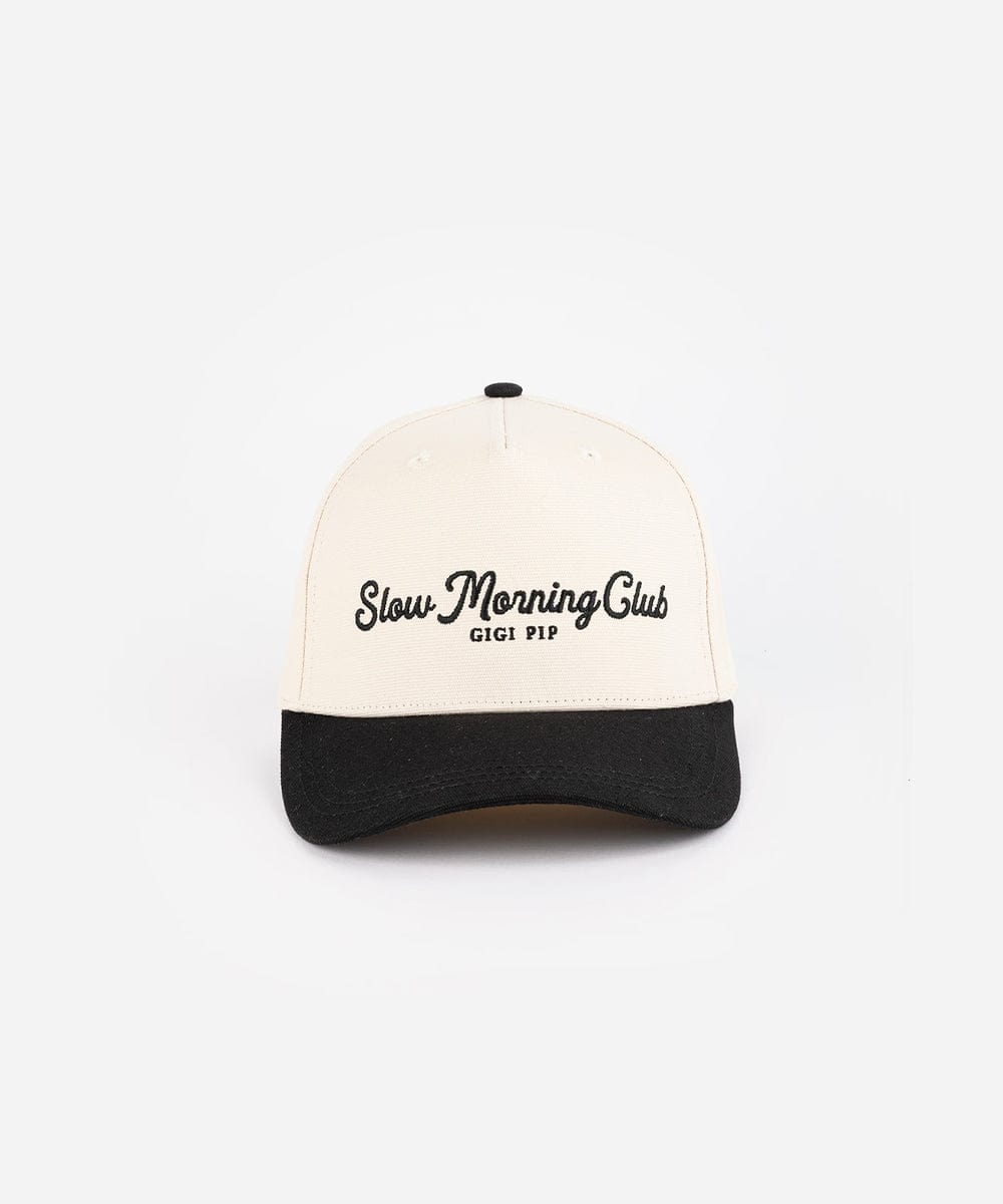 Truckers Slow Morning Club Trucker Hat Cream - Black #color_cream - black