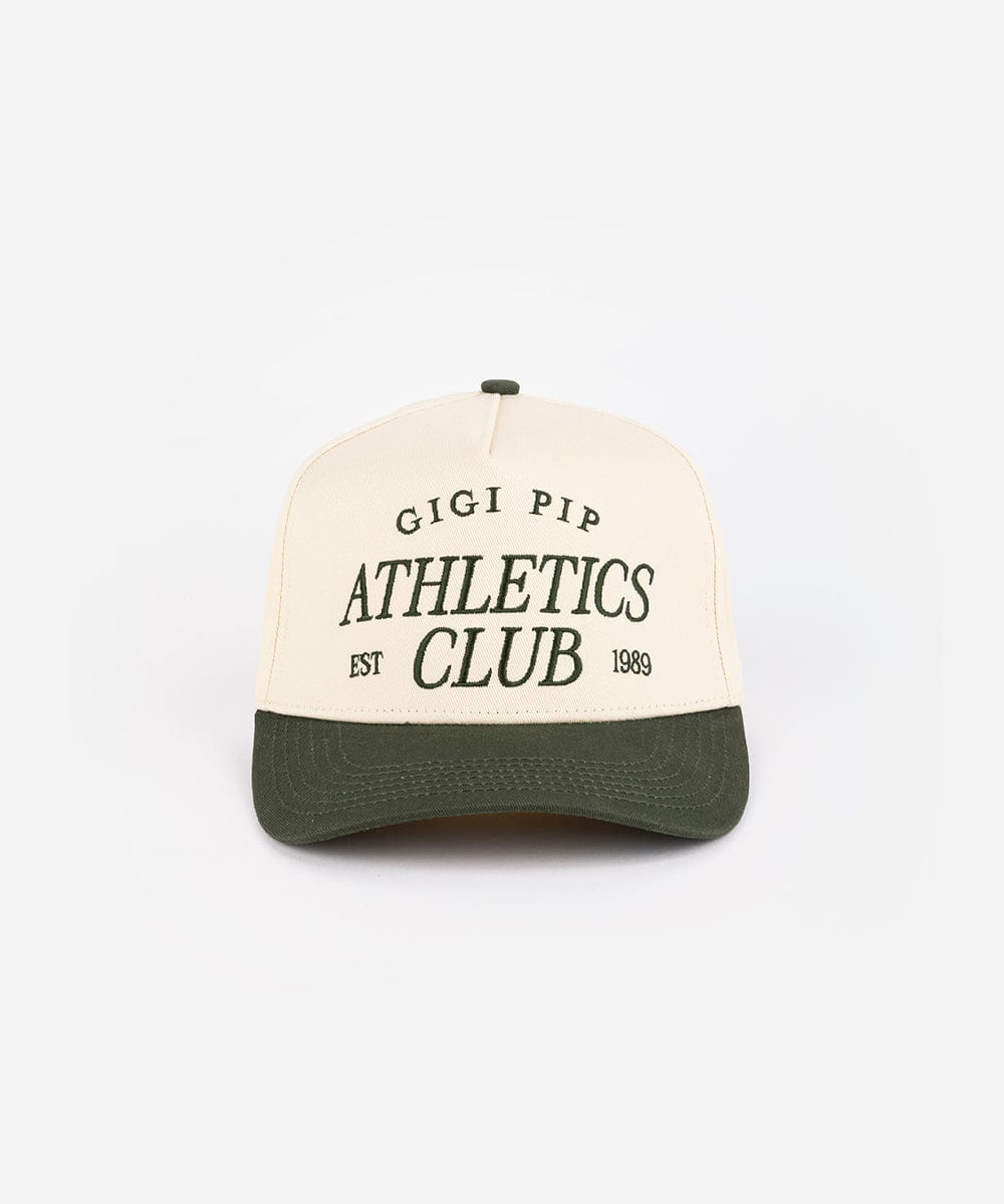 Athletics Club Vintage Trucker - GIGI PIP #color_cream - dark green