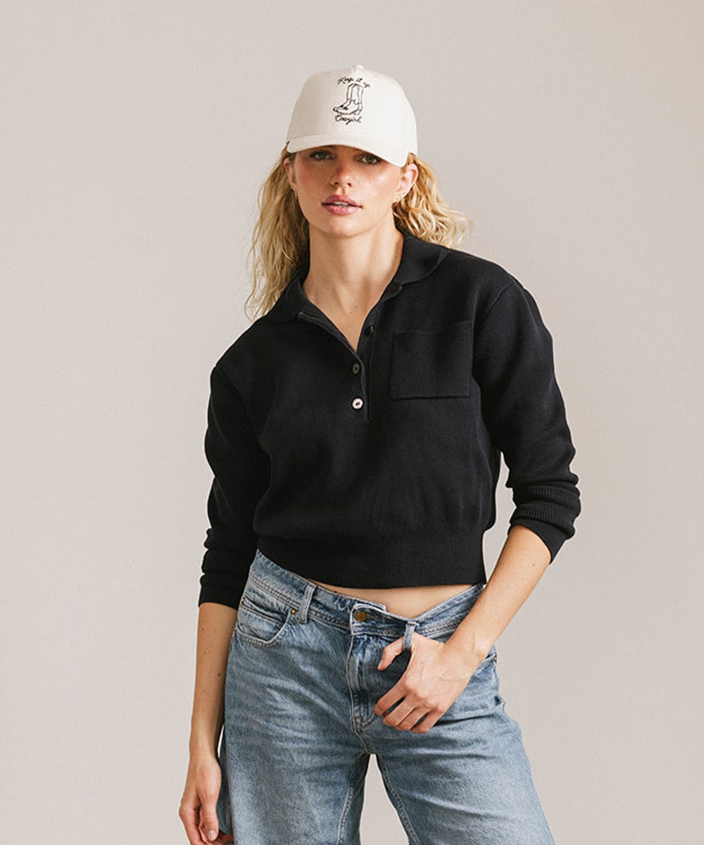 Keep It Up Cowgirl Canvas Trucker - GIGI PIP #color_cream