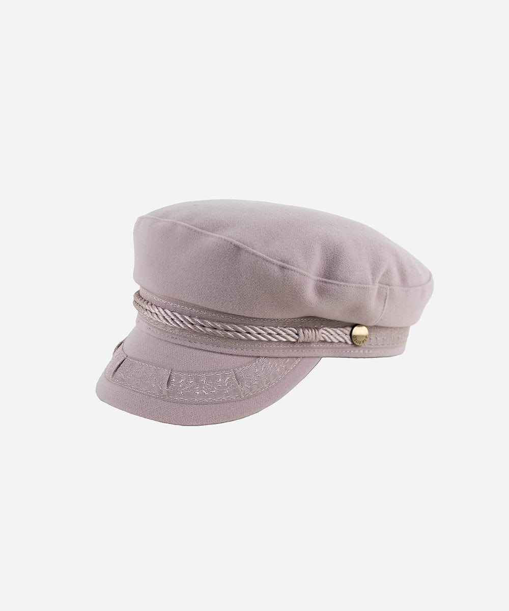 An ivory colored lieutenant cap on a white background #color_ivory