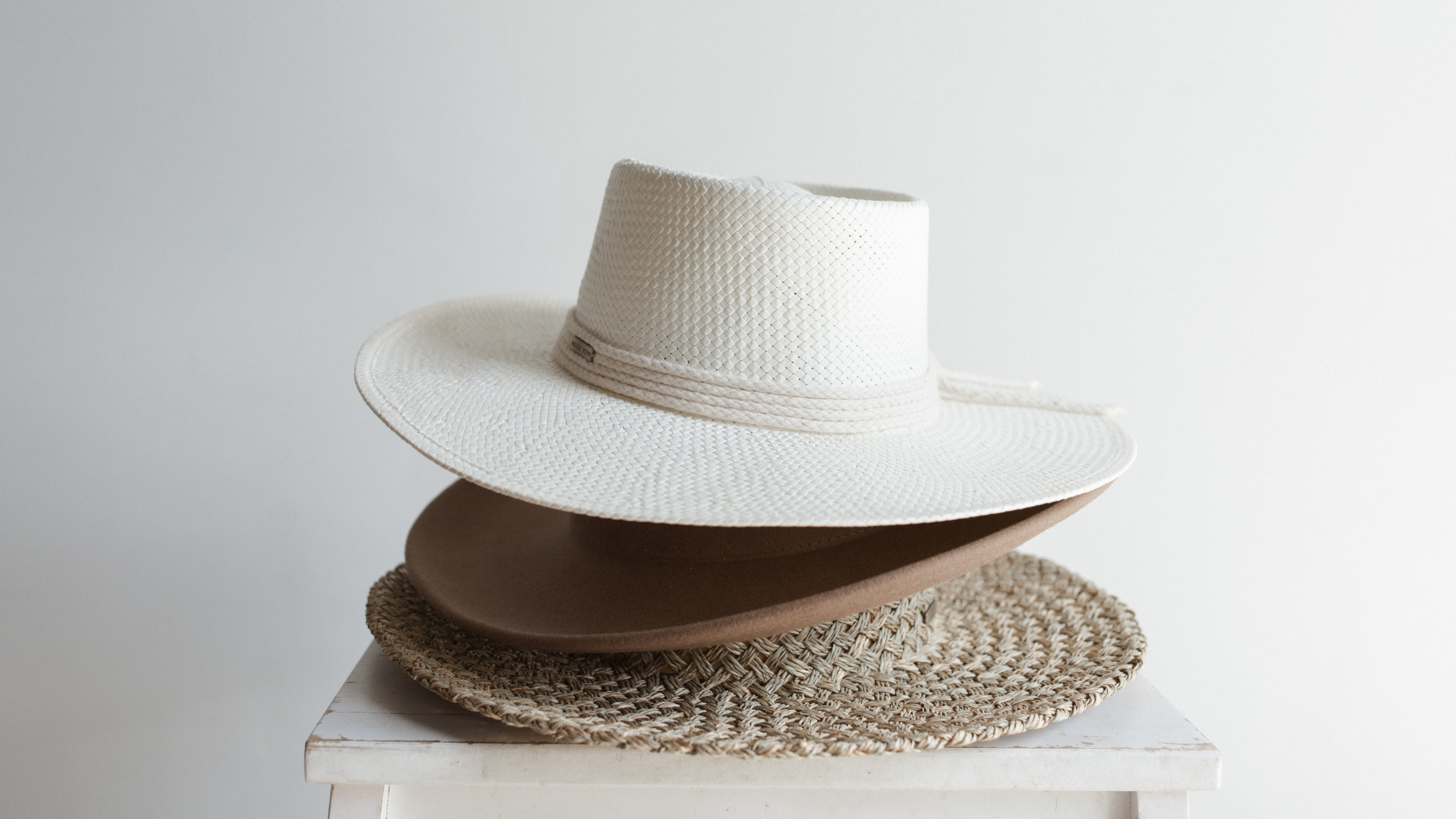 hats stacked on top of each other