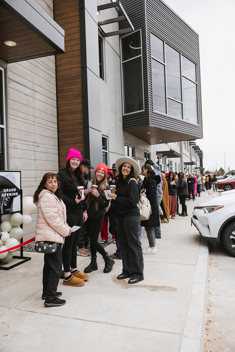 100's Line Up to Celebrate the New Corporate Office