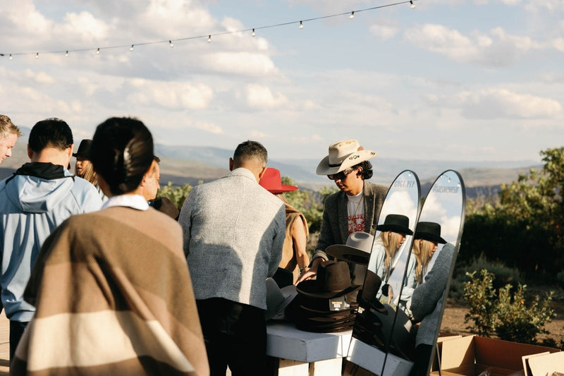 Custom Hat Bar Event for Plaid's Corporate Offsite at Blue Sky Lodge