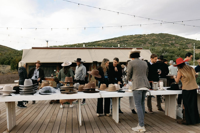 Custom Hat Bar Event for Plaid's Corporate Offsite at Blue Sky Lodge