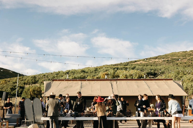 Custom Hat Bar Event for Plaid's Corporate Offsite at Blue Sky Lodge