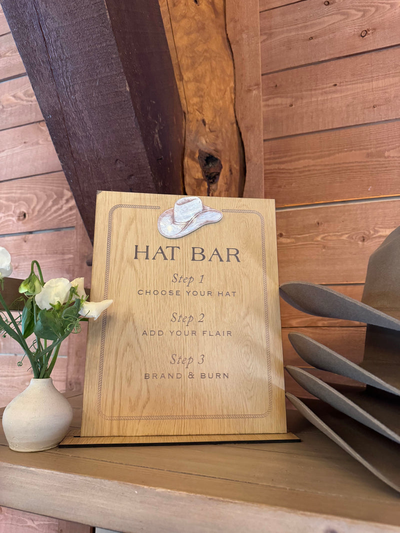 Luxury Wedding Welcome Dinner Hat Bar Event at Lone Mountain Ranch