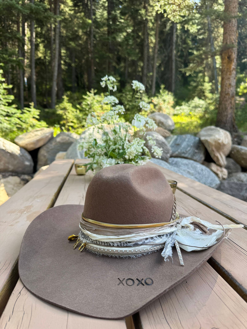 Luxury Wedding Welcome Dinner Hat Bar Event at Lone Mountain Ranch