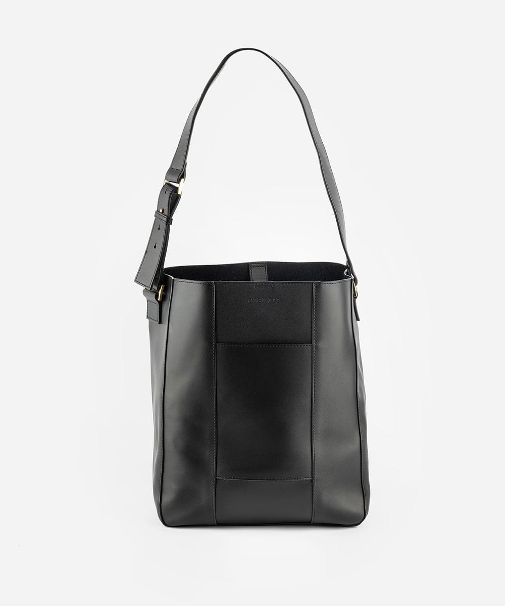 Dia Everyday Leather Tote Bag - GIGI PIP #color_black