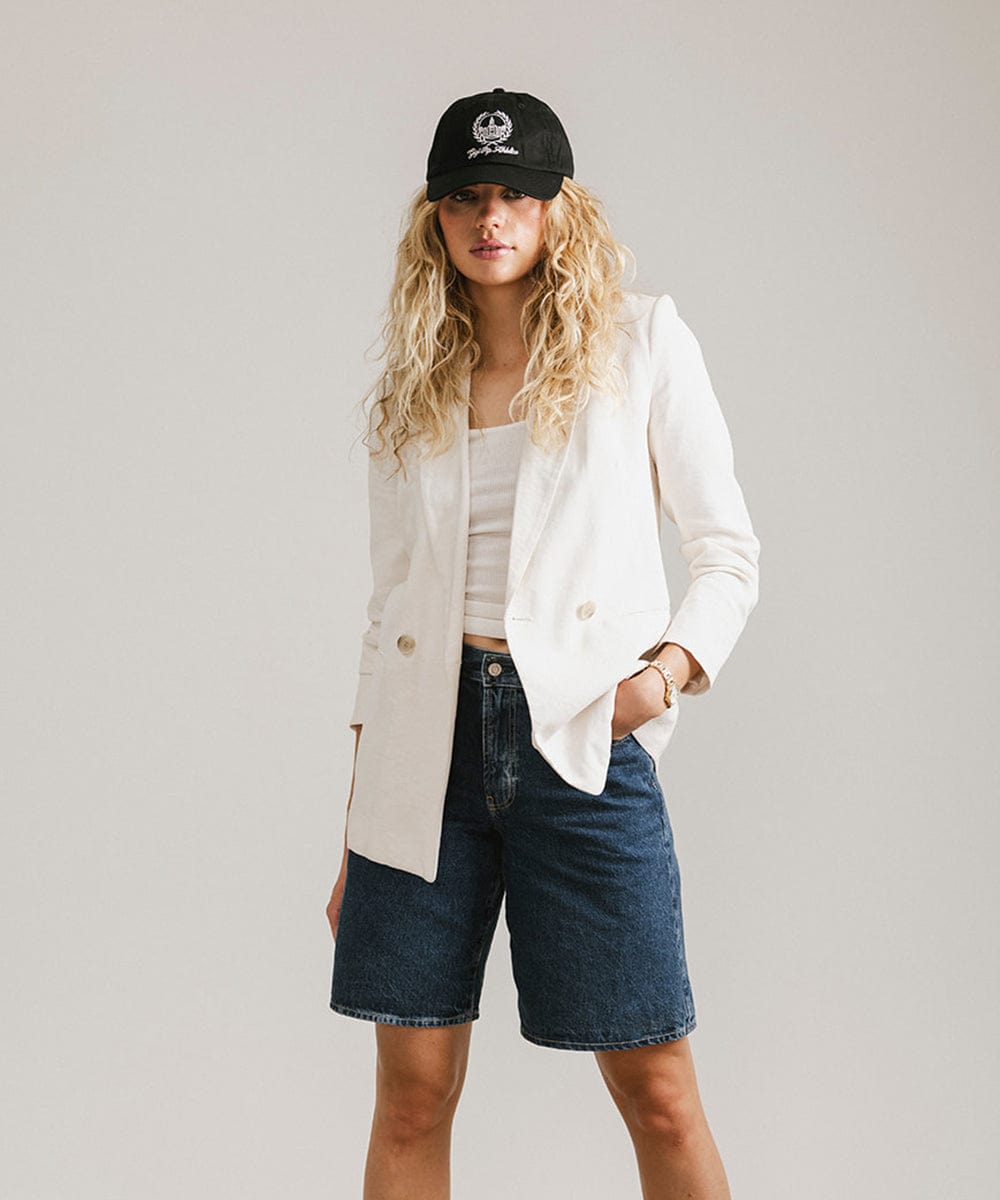 Gigi Crest Ball Cap - GIGI PIP #color_black