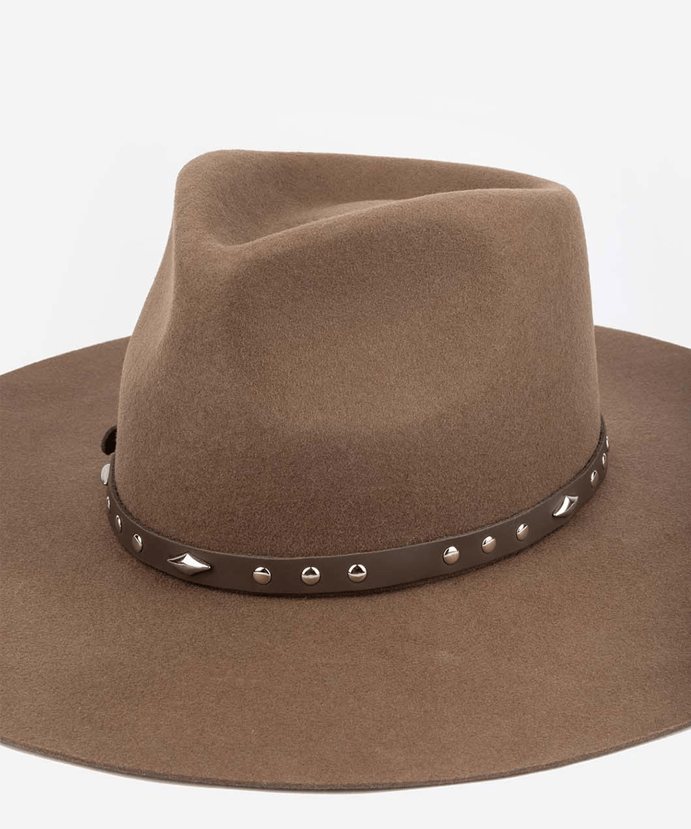 Studded Leather Hat Band