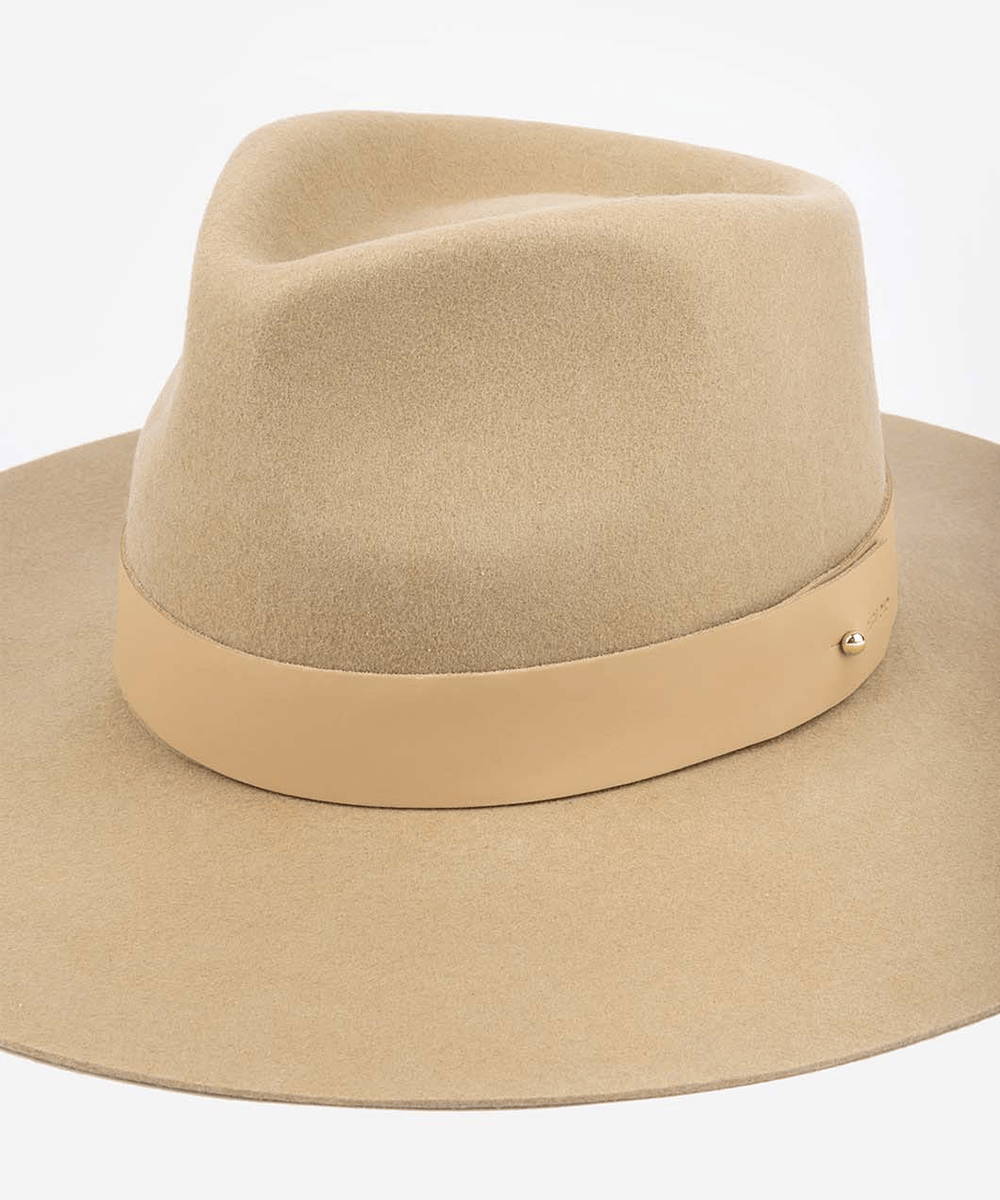 Wide Leather Hat Band