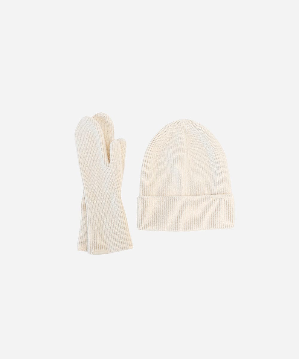 Nina Knit Beanie + Mitten Set