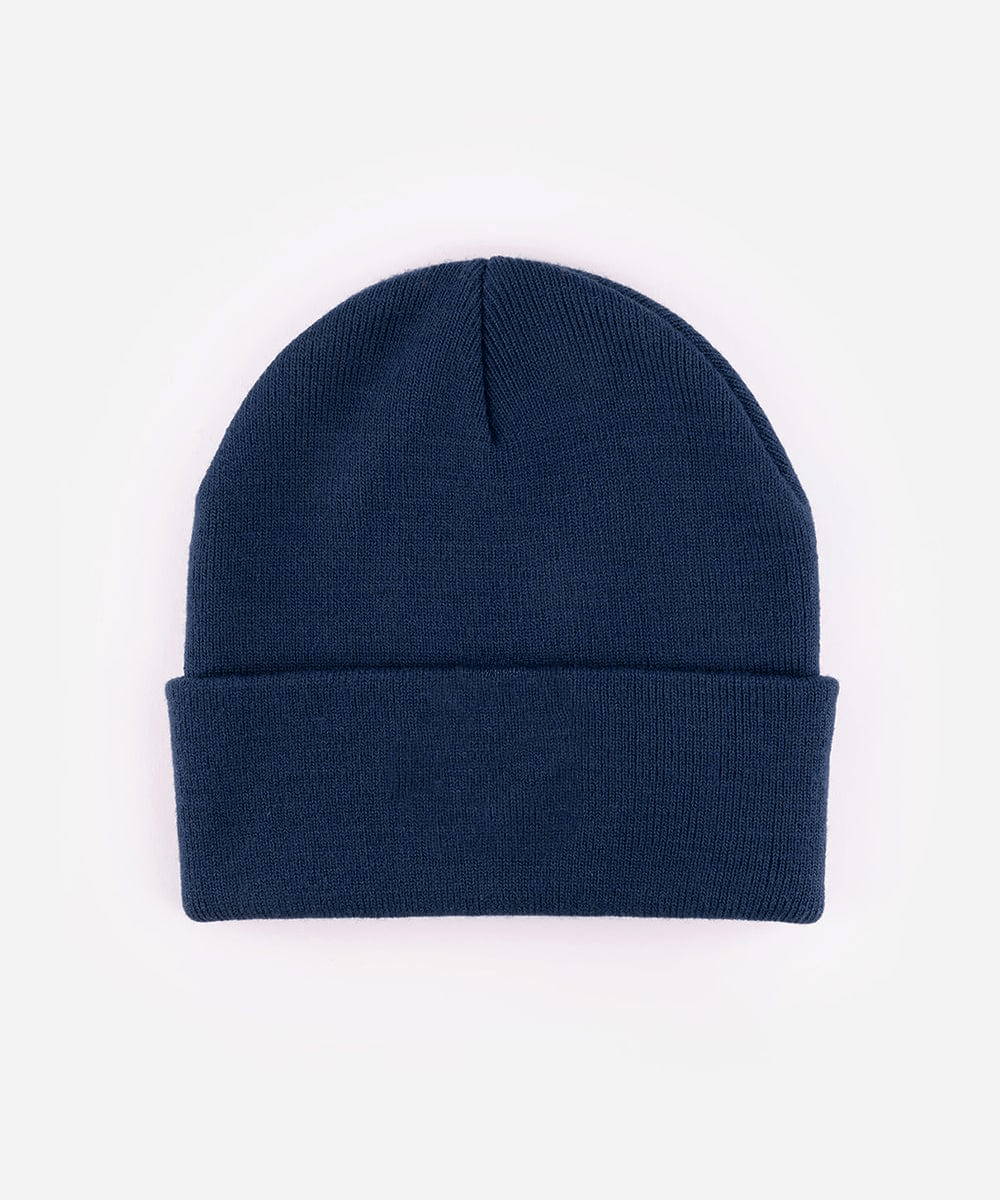 Navy blue beanie on a white background #color_navy