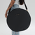 Gigi Pip hat carrying totes for women - Hat Travel Case 2.0 - 100% tarpaulin round shell with a 100% polyester lining to carry 1-3 of your hats safely, featuring a trolley pass on the back of the case, a carrying handle + a shoulder sling [black]