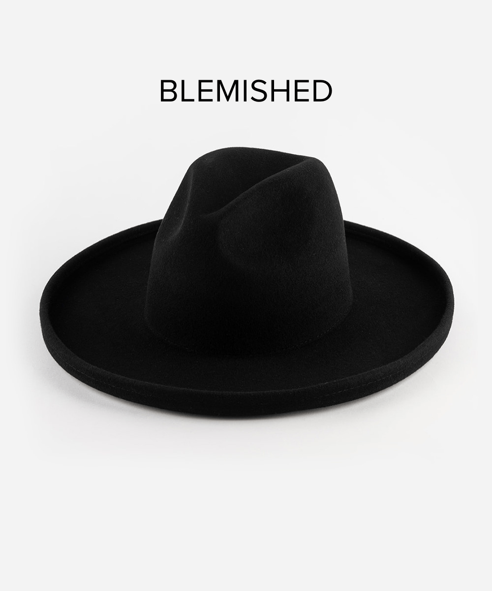 Maude Pencil Brim - Black BLEMISHED - GIGI PIP