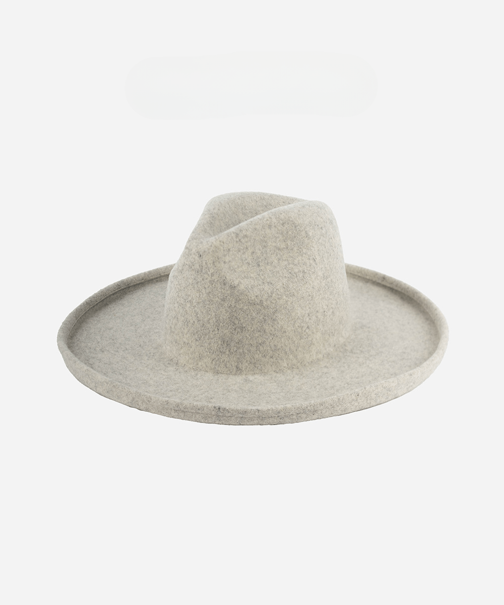 Cara Loren Pencil Brim Hat Heather Grey BLEMISHED