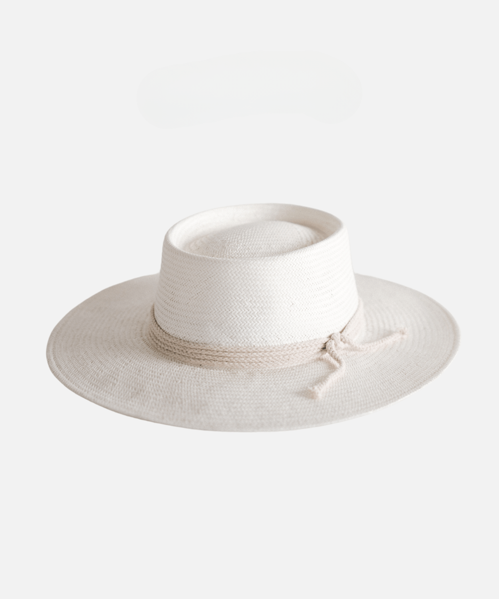 Bre Pork Pie Straw Hat BLEMISHED