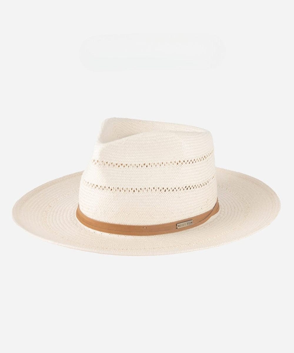 Arlo Straw Teardrop Fedora - Tan Band BLEMISHED - GIGI PIP