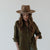 Gigi Pip felt hats for women - Ava Fedora - 100% australian wool felt fedora with a stiff upturned brim + pinched fedora crown, featuring a Gigi Pip embossed leather tab on the brim [brown]