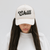 Gigi Pip trucker hats for women - Chill Foam Trucker Hat - 100% polyester foam + mesh trucker hat with a curved brim featuring the word "Chill" as a design across the front panel [chocolate brown]