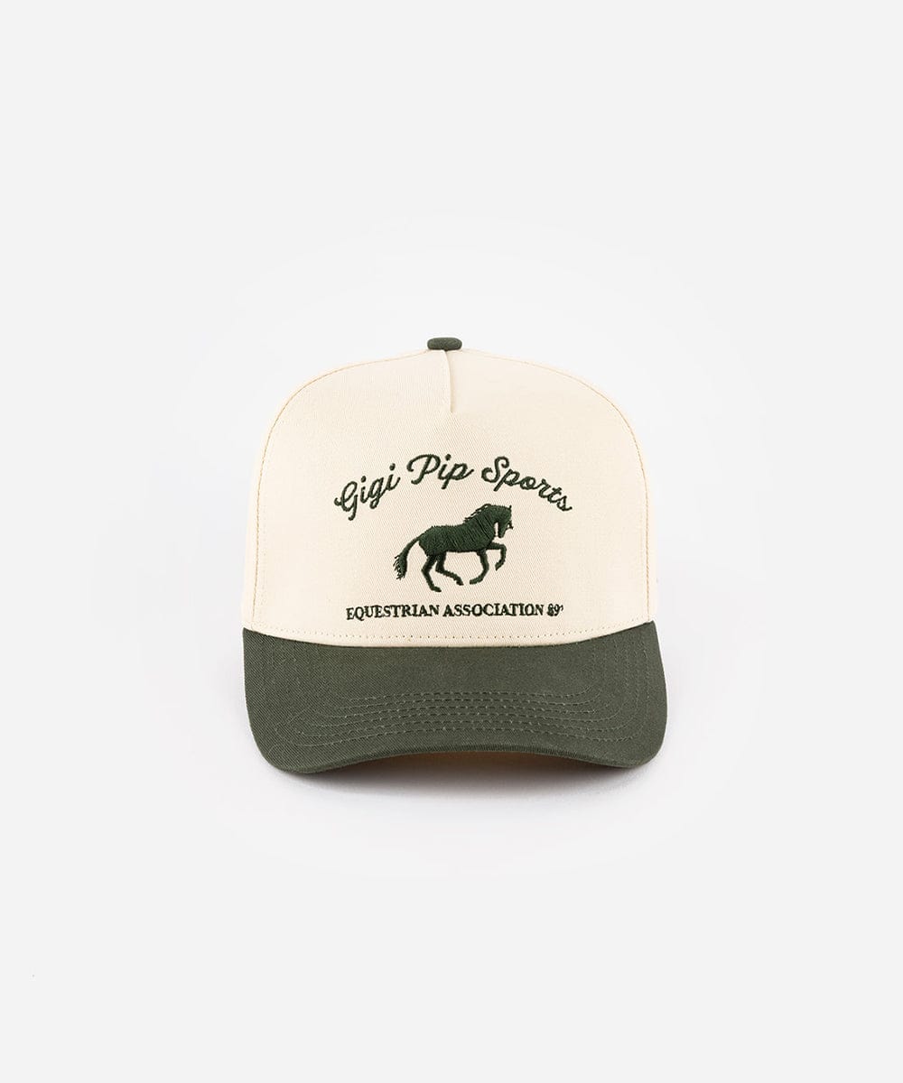Gigi Sports Vintage Trucker - GIGI PIP #color_cream - dark green