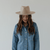 Gigi Pip felt hats for women - Ava Fedora - 100% australian wool felt fedora with a stiff upturned brim + pinched fedora crown, featuring a Gigi Pip embossed leather tab on the brim [brown]