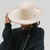 Gigi Pip felt hats for women - Lennon Pencil Brim - 100% australian wool fedora curved crown with a stiff, wide brim featuring a pencil rolled up edge + a grosgrain ribbon trim [mix charcoal]