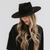 Gigi Pip felt hats for women - Emery Teardrop Fedora - 100% australian wool teardrop pinched fedora featuring a tonal grosgrain ribbon trim branded with Gigi Pip [cream] 