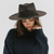 Gigi Pip felt hats for women - Emery Teardrop Fedora - 100% australian wool teardrop pinched fedora featuring a tonal grosgrain ribbon trim branded with Gigi Pip [cream] 